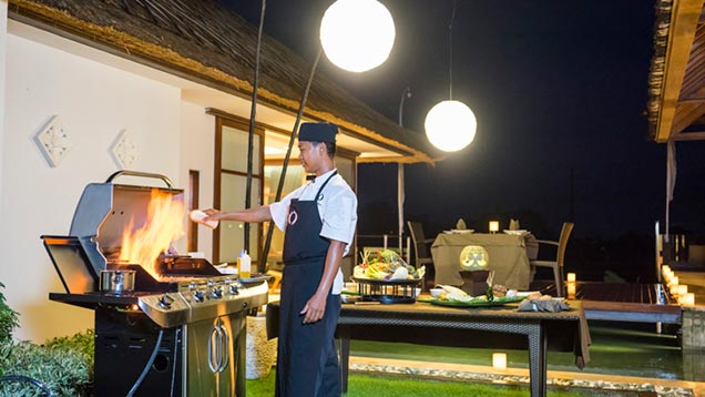 private dining at The Samata Sanur, Bali